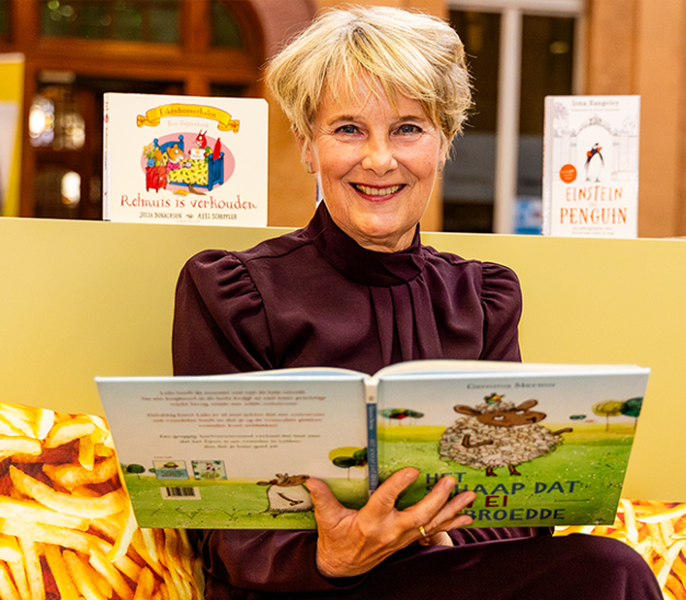 Carla werkt bij de VoorleesExpress